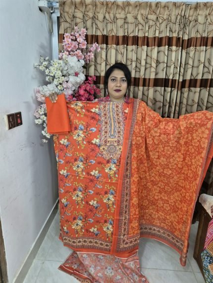 নিউ কালার ফুল ভিআইপি এ গ্রেড জমজম সুতি কটন ড্রেস