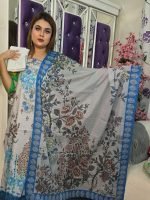লাক্সারি কালারফুল আল কারি পাকিস্তানি ইন্সপায়ার প্রিমিয়াম কটন সুতি ড্রেস। - Image 2