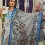 লাক্সারি কালারফুল আল কারি পাকিস্তানি ইন্সপায়ার প্রিমিয়াম কটন সুতি ড্রেস।