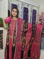 লাক্সারি কালারফুল আল কারি পাকিস্তানি ইন্সপায়ার প্রিমিয়াম কটন সুতি ড্রেস। - Image 2