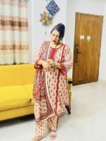 প্রিমিয়াম লাক্সারি নিউ কালারফুল চায়না কটন / স্লাপ কটন সুতি ড্রেস - Image 2