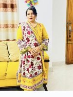 লাক্সারি কালারফুল ভিআইপি বিন হামিদ প্রিমিয়াম কটন সুতি ড্রেস। - Image 2