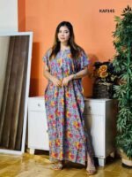 অরিজিনাল চায়না লিনেন এর লং কাফতান মেক্সি